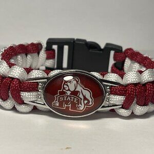 Mississippi State Bulldogs NCAA Paracord Bracelet NEW